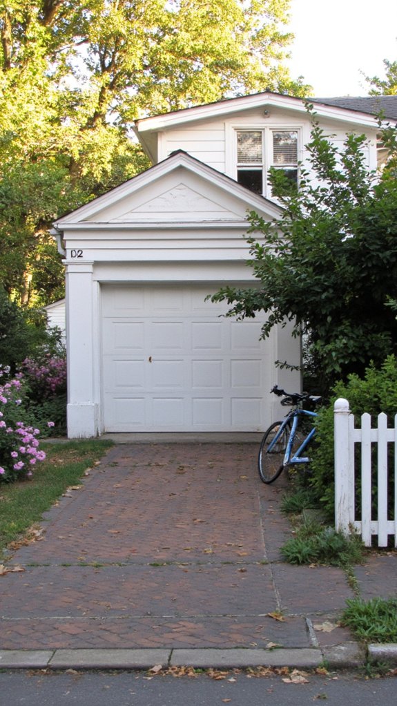 charming classic white garage