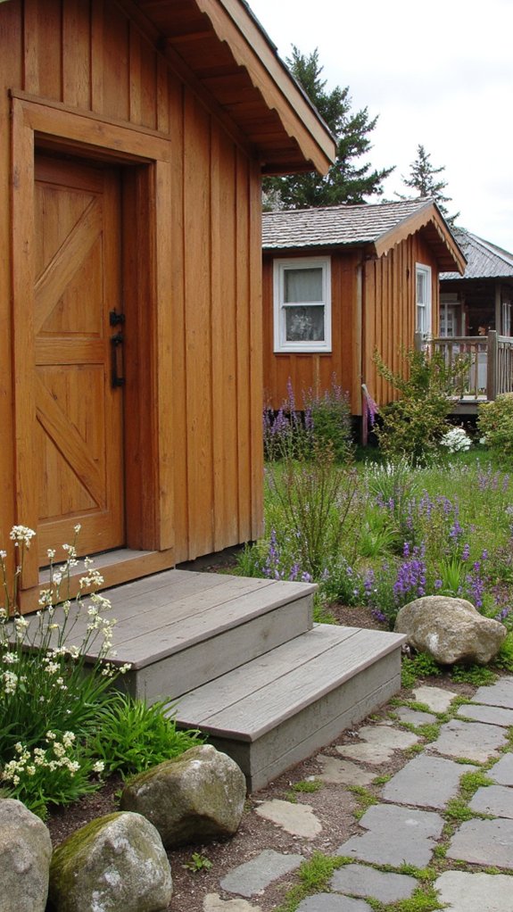 charming classic wooden facades