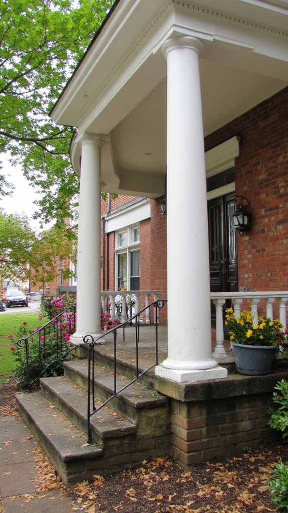 charming colonial porch columns