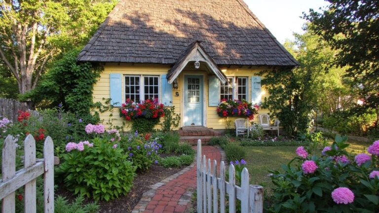 charming cottage exterior features
