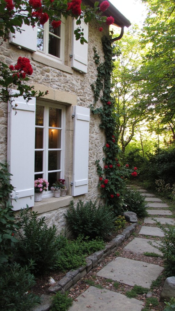 charming cottage window details