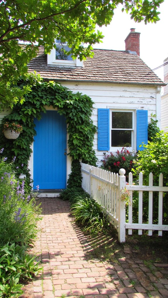 charming cottage with flowers