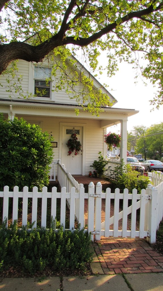 charming cottage with picket fence