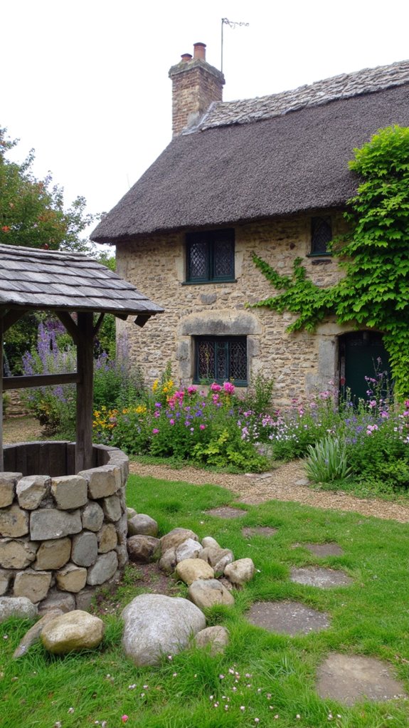 charming cottage with wishing well