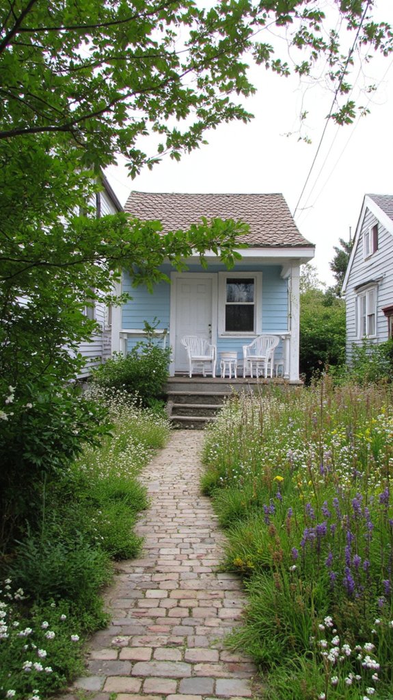 charming cottages with pathways
