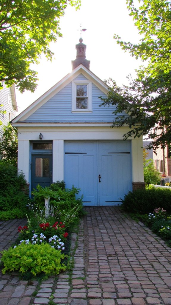 charming cupola enhances garage