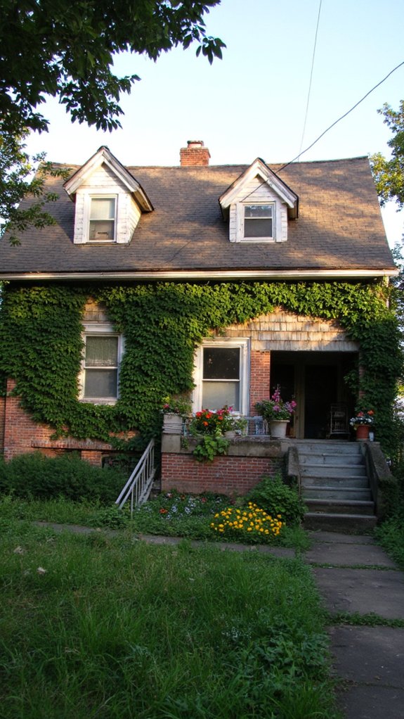 charming curved architectural features