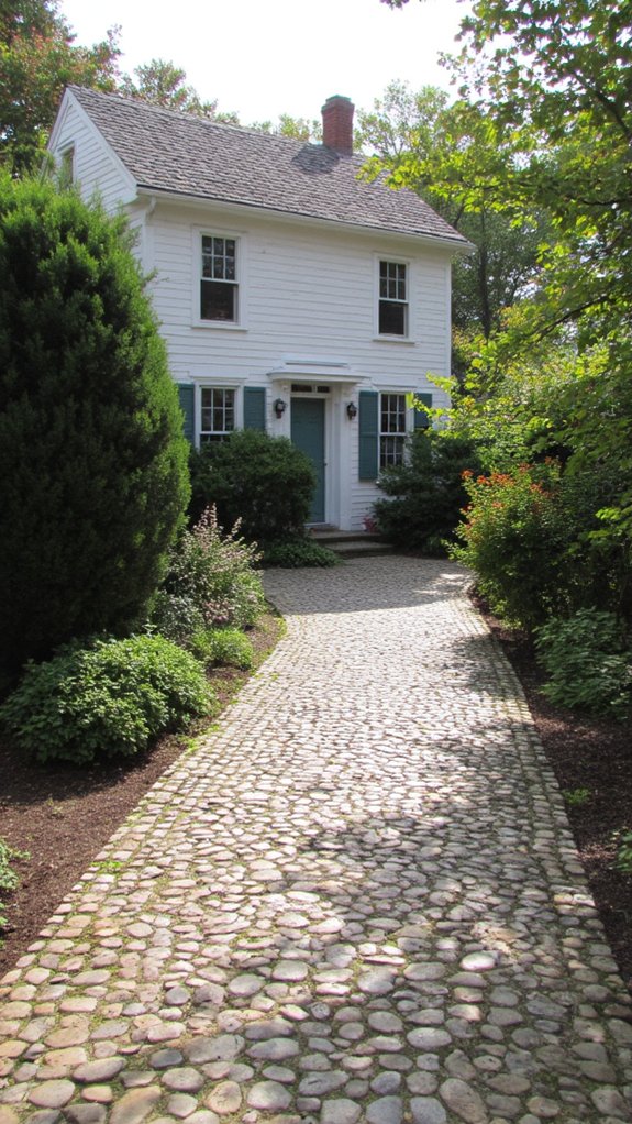charming durable cobblestone walkways