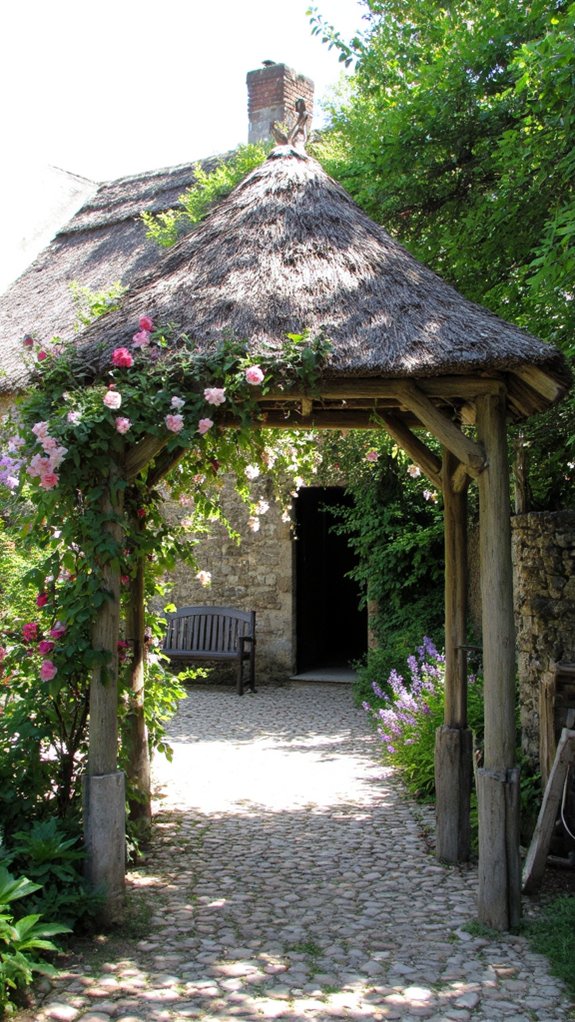 charming garden arbors enhance