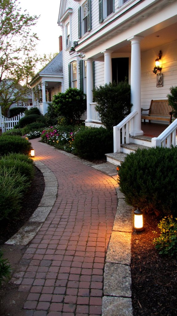 charming illuminated flower pathway