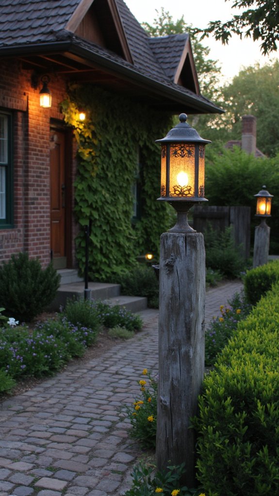 charming illuminated pathway guidance