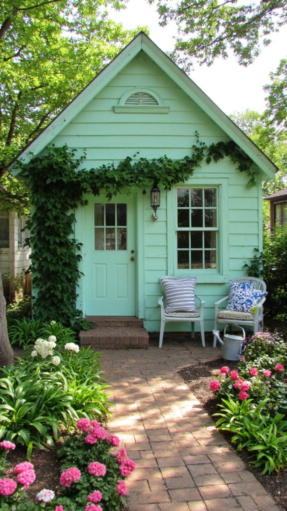 charming mint green retreat
