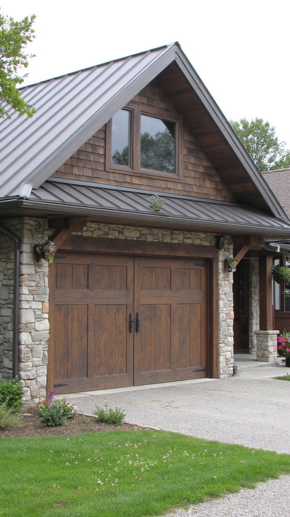 charming rustic garage doors
