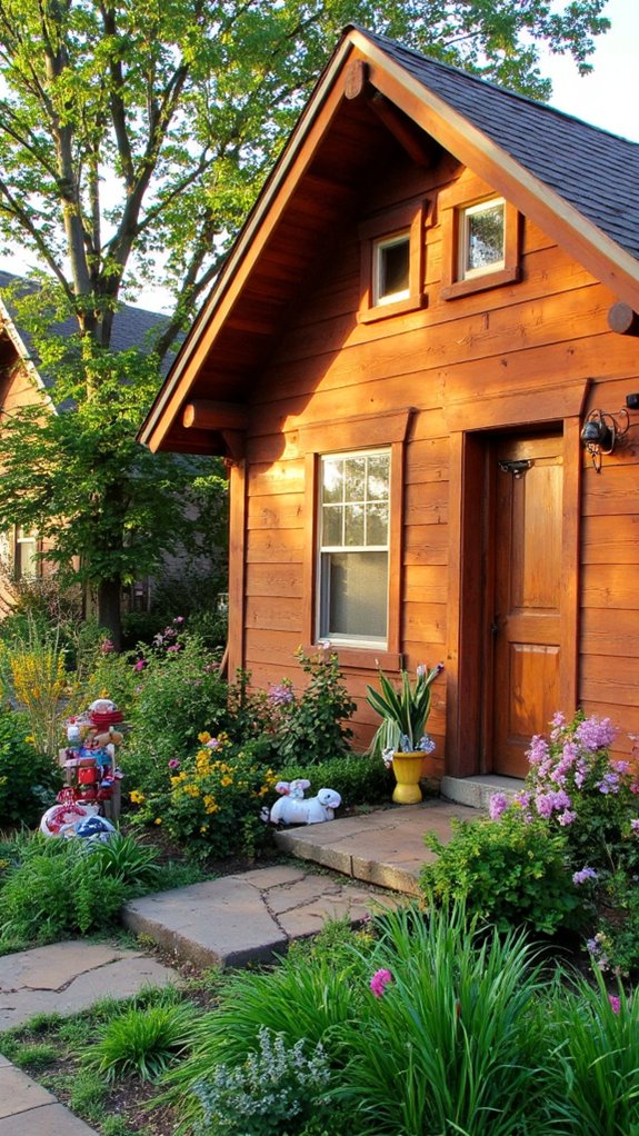 charming rustic wood siding