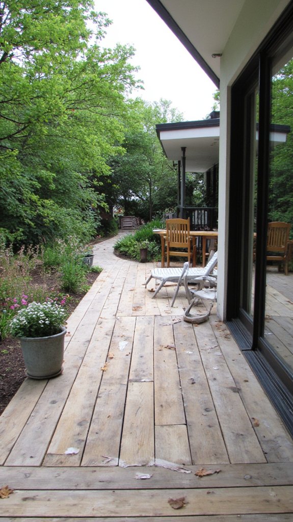 charming rustic wooden decks