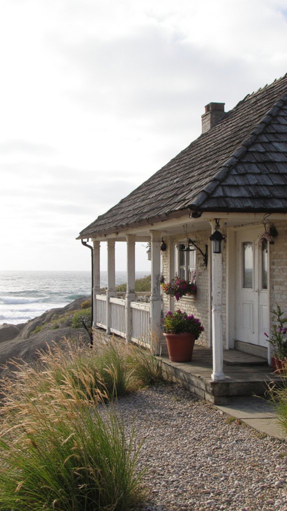 charming seaside cottage view