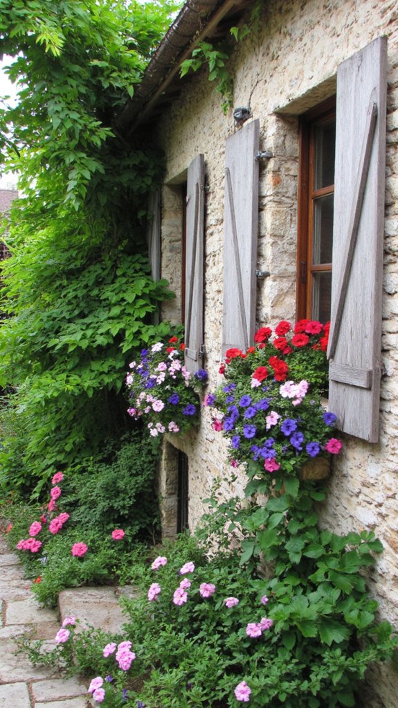 charming seasonal flower displays