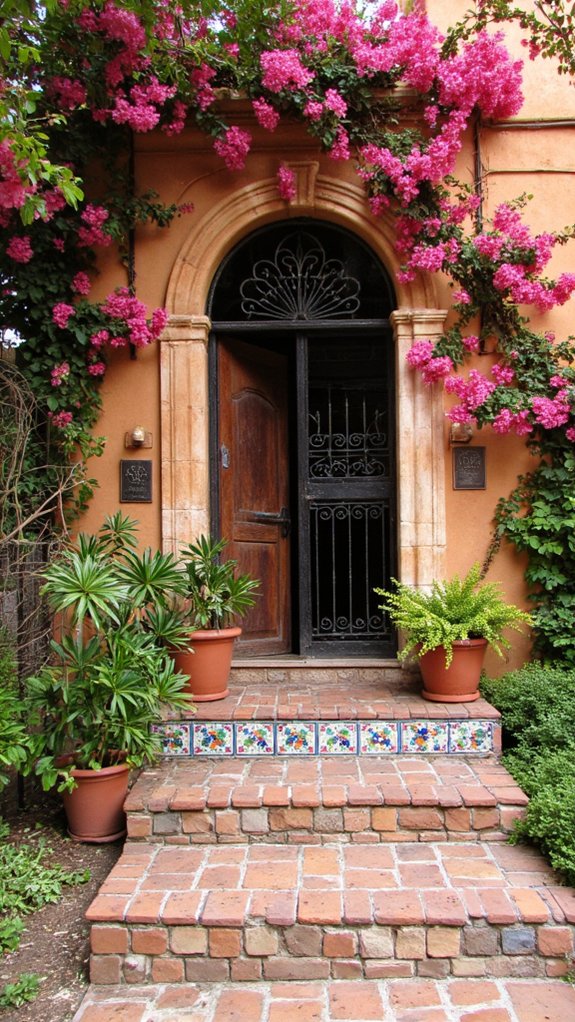 charming spanish colonial entryway