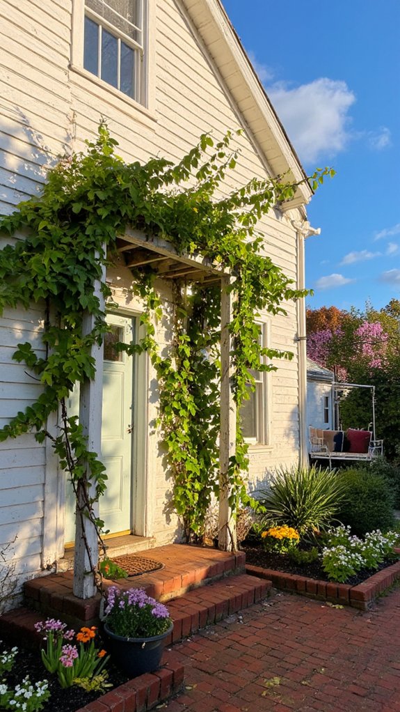 charming trellis with vines
