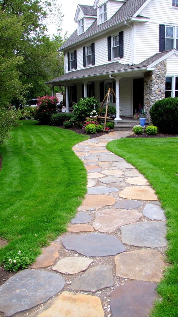 charming unique stone pathways