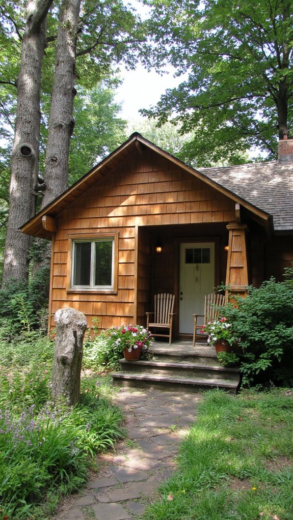 charming weathered wood cottages