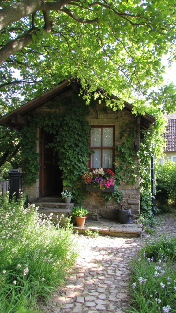 charming whimsical garden retreat