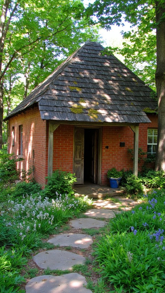 charming woodland red brick cottage