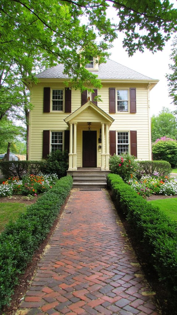 charming yellow and brown