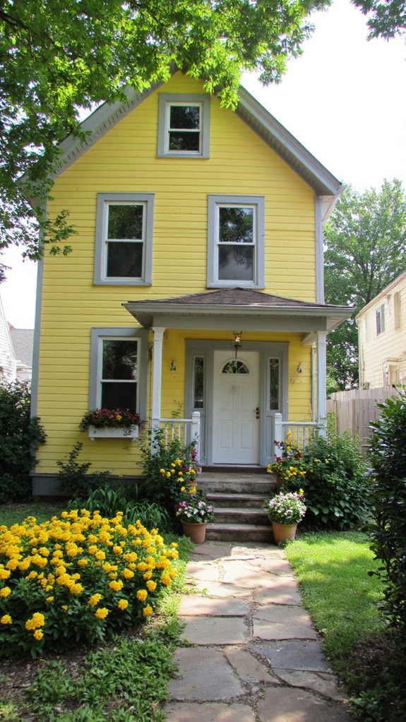 cheerful colonial color combination