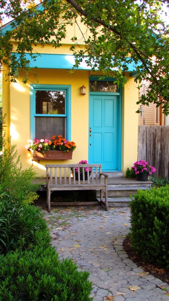 cheerful lemon and aqua