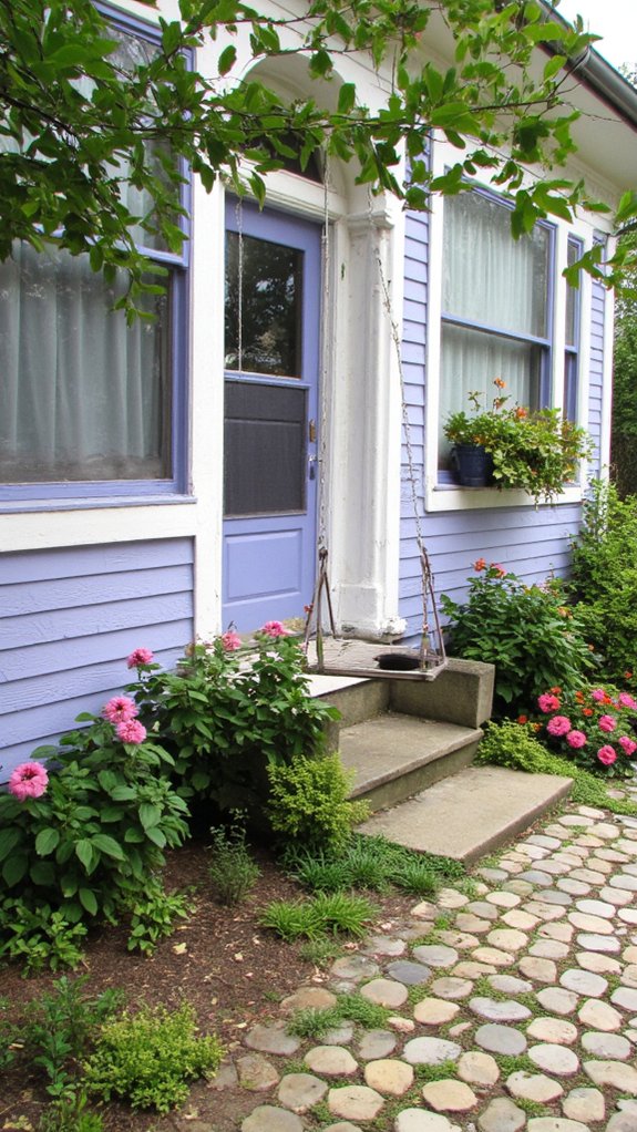 cheerful periwinkle exterior charm