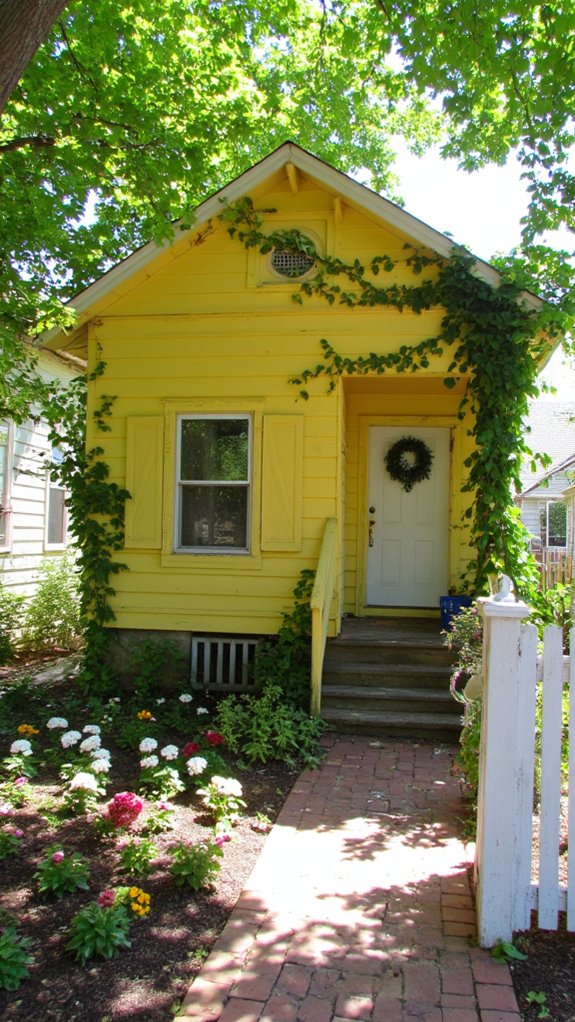 cheerful sunny yellow exterior