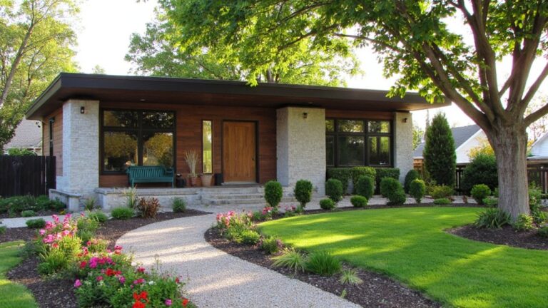 chic landscaping for modern homes