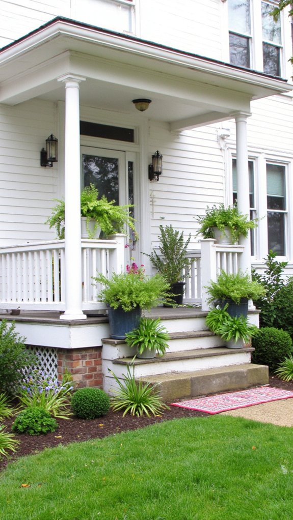 chic outdoor rug installation