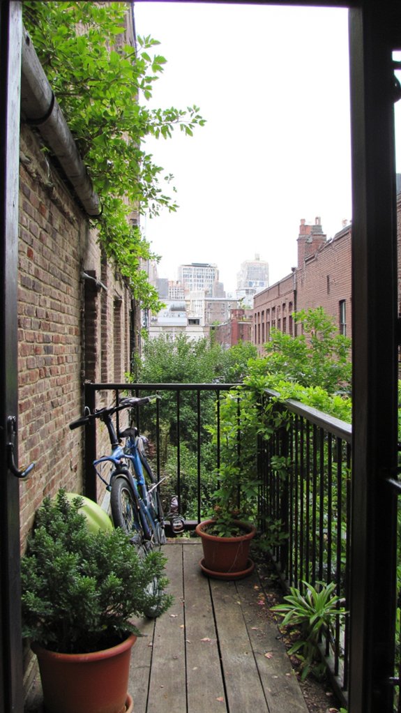 chic urban balcony oasis