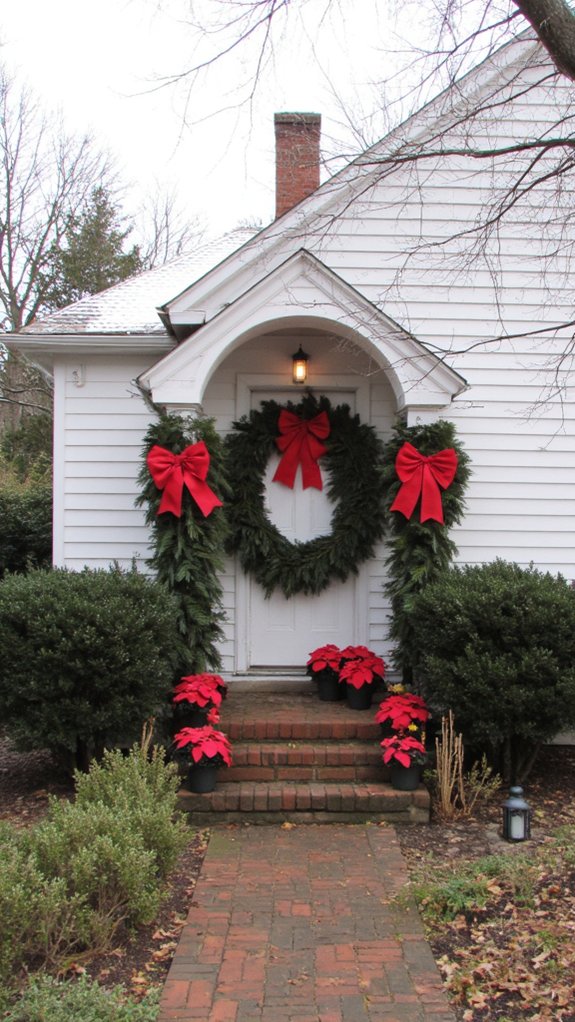 classic holiday red bows