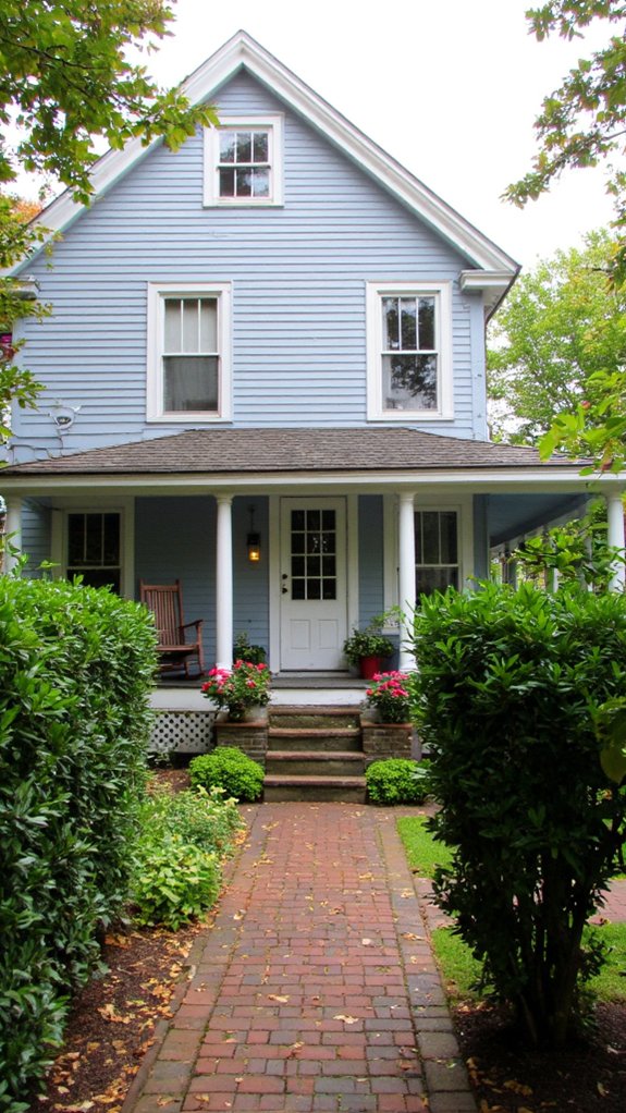 classic symmetrical inviting architecture