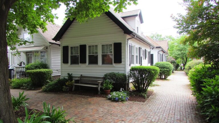 classic white cottages featured