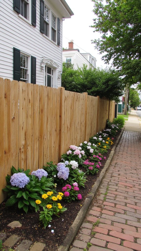 classic white picket fence