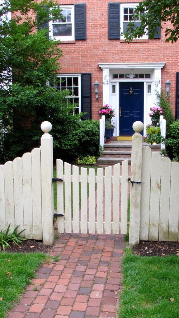 classic white picket fence