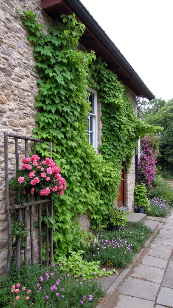 climbing vines enhance curb appeal