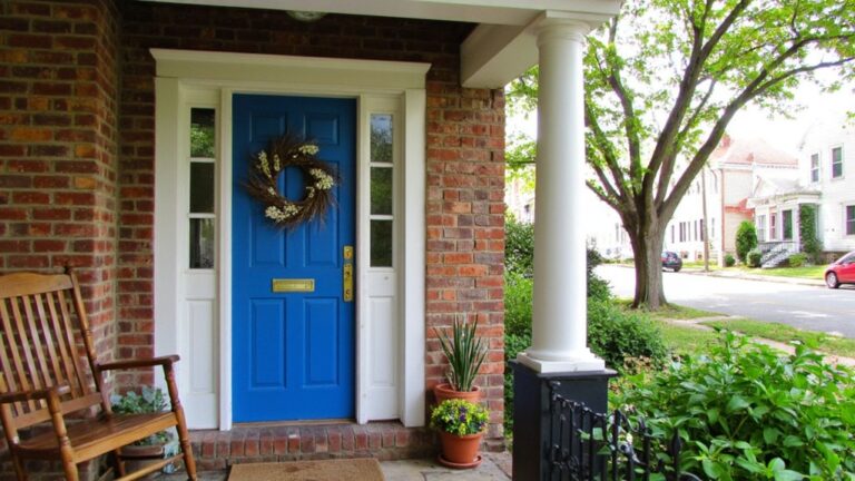 22 Colonial House Exterior Door Ideas To Make An Entrance Stand Out colonial door design inspiration