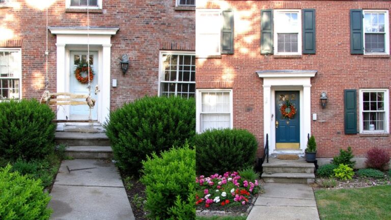 19 Colonial House Exterior Before And After Transformations You’ll Love colonial house renovation transformations