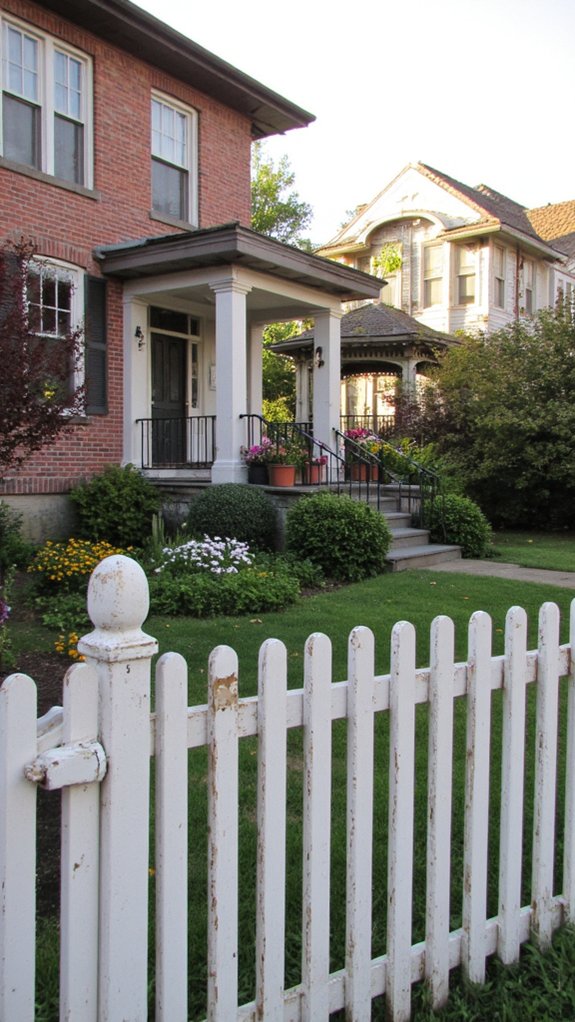 colonial revival fencing styles