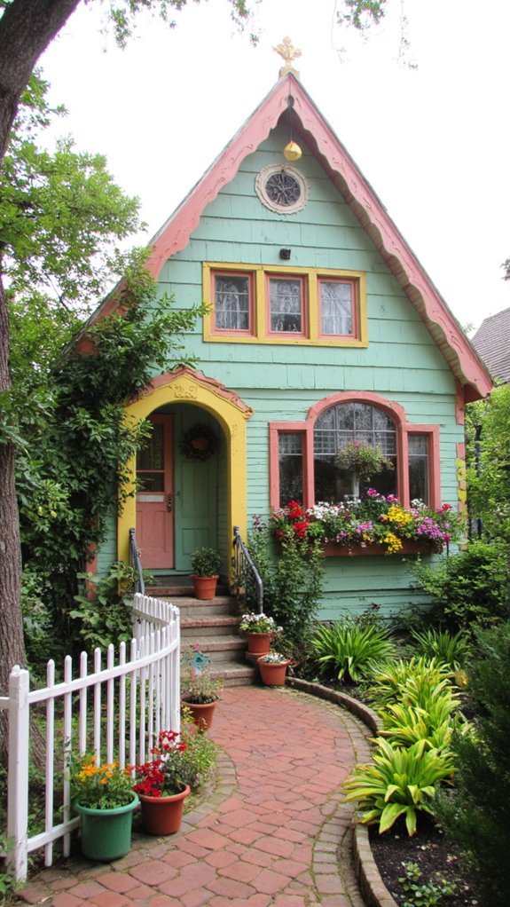 colorful coastal cottage charm