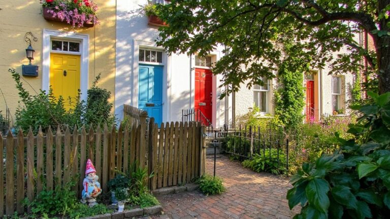 18 Cottage Exterior With Colorful Doors That Pop With Personality colorful cottage door designs