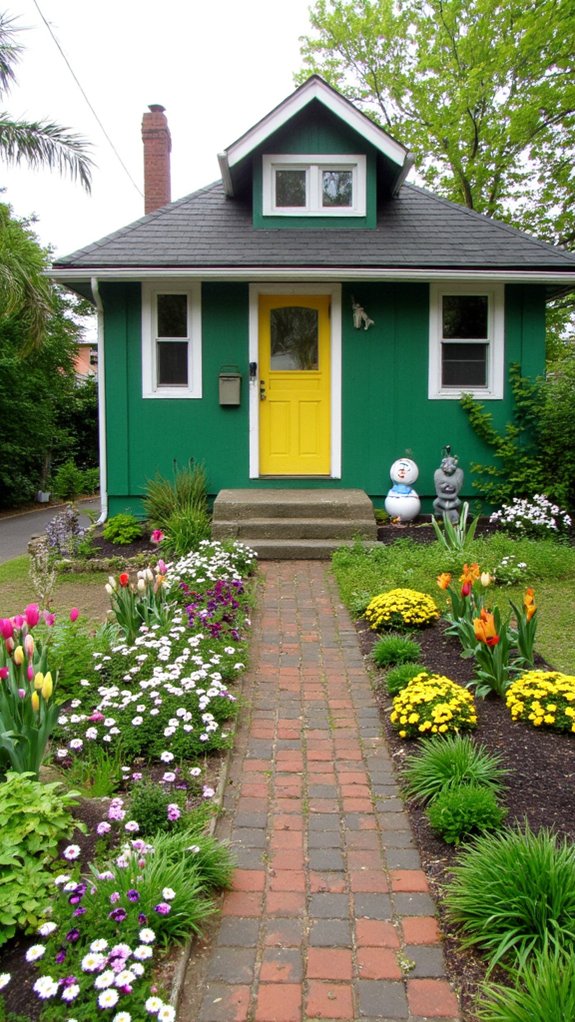 colorful floral cottage paradise