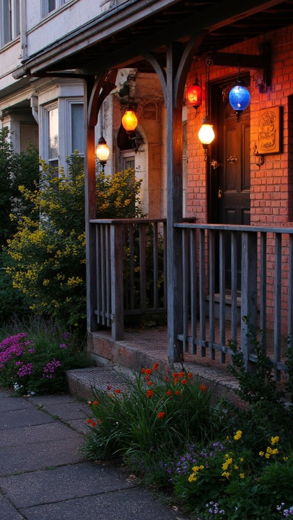 colorful lanterns enhance atmosphere