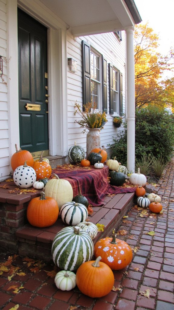 colorful pumpkins for decor
