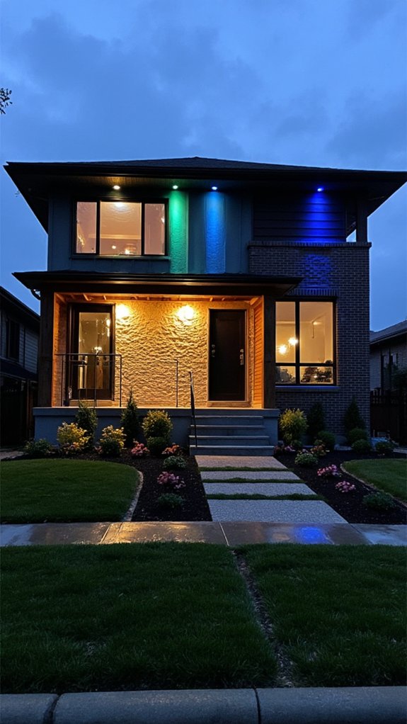 colorful versatile outdoor lighting